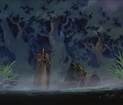 ghim and slayn in the forest